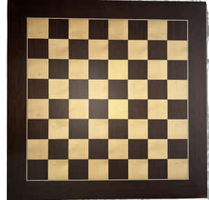 一個木製棋盤，帶有交替的淺色和深色方格。 — 國際象棋 壁紙
