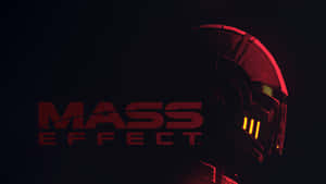 黑暗背景上發光的Mass Effect頭盔 — 5120x2880 壁紙