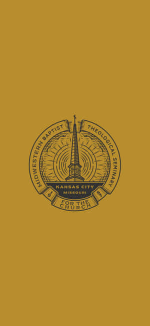 Midwestern Baptist Theological Seminary標誌喺芥末黃色背景上 — 銀河C 壁紙