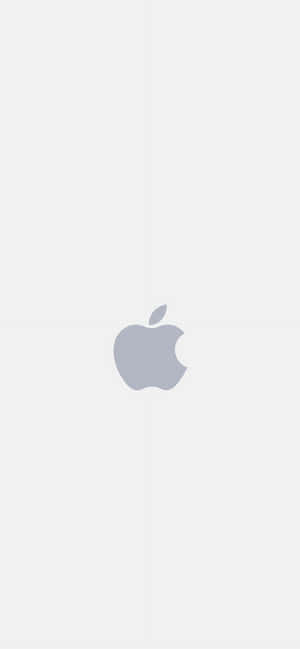 淺灰色背景上的灰色Apple標誌 — Oppo 壁紙