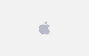 淺灰色背景上的灰色Apple標誌 — 蘋果 壁紙