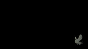 右下角灰色卡通兔仔圖示，黑色背景 — 薩爾達 GIF 壁紙