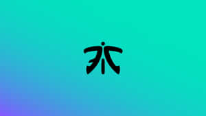 黑色風格化符號在漸變藍色藍綠色背景上 — 簡約藍色美學 壁紙