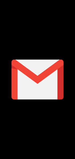 黑色背景上的Gmail標誌圖示 — Huawei Mate X 壁紙