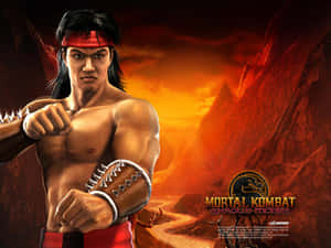 Mortal Kombat 角色在日落時分的火熱峽谷中 — 咒術回戰 壁紙