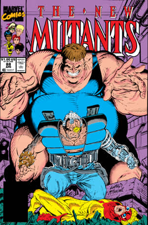 《The New Mutants》的漫畫書封面，展示一個大型變種人抱著一個較小的變種人。 — Honor MagicPad4 壁紙