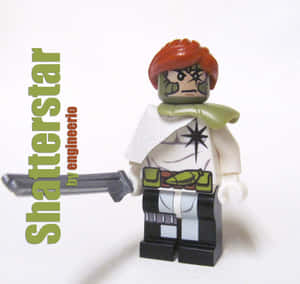 自訂的LEGO人仔，紅髮綠臉，手持劍。 — 超級英雄 壁紙