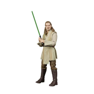 Obi-Wan Kenobi動作人偶手持綠色光劍
