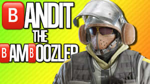 遊戲角色 Bandit the Bamboozler 身穿戰術裝備、頭盔和太陽眼鏡。 — 虹彩六號：圍攻行動 壁紙