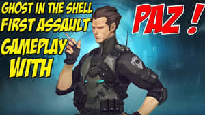 來自《攻殼機動隊 First Assault》的動漫角色 Paz 拿著一根香煙。 — 攻殼機動隊 GIF 壁紙