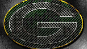 金屬格柵背景上的 Green Bay Packers 標誌 — 綠灣包裝工 GIF 壁紙