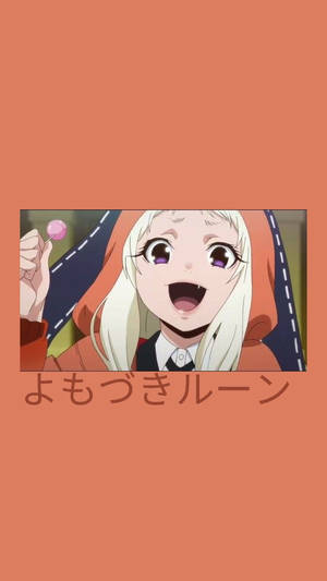 白髮紫眼的動漫女孩，面帶笑容拿著粉紅色棒棒糖。 — 粉紅動漫美學 壁紙