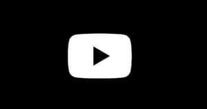 黑色背景上的YouTube播放按鈕標誌 — YouTube 壁紙