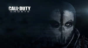 來自《Call of Duty Ghosts》的蒙面士兵在黑暗煙霧場景中凝視著。 — 使命召喚：現代戰爭 壁紙