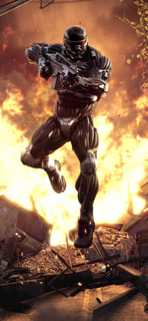 iPhone XS Max Crysis Warhead 背景 — iPhone 16 Plus 壁紙
