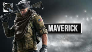 一名名叫 Maverick 的士兵身穿戰鬥裝備，在煙霧環境中手持步槍。 — 虹彩六號：圍攻行動 壁紙