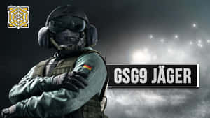 德國GSG9 Jäger士兵身穿戰術裝備，在煙霧彌漫的戰鬥環境中交叉雙臂站立。 — 虹彩六號：圍攻行動 壁紙