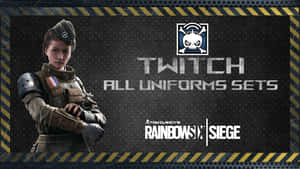 用於 Rainbow Six Siege Twitch 制服套裝的戰術裝備女兵。 — 虹彩六號：圍攻行動 壁紙