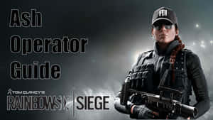 FBI探員手持步槍身穿戰術裝備，用於Rainbow Six Siege遊戲指南。 — 虹彩六號：圍攻行動 壁紙