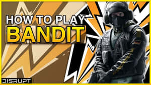 Bandit 角色的遊戲指南，顯示身穿戰術裝備的警察。 — 虹彩六號：圍攻行動 壁紙