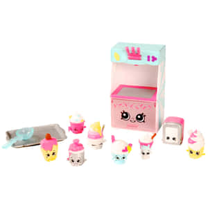一套帶有粉紅色雪糕攤的Shopkins甜品玩具收藏。 — 妖精尾巴 壁紙