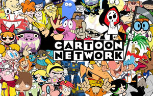 Cartoon Network標誌被其著名的動畫角色包圍。 — 卡通網絡角色 壁紙