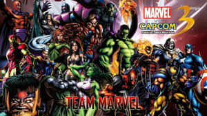 動態漫畫風格的 Team Marvel 超級英雄。 — 漫威超級英雄 壁紙