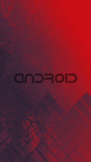 紅色和深色漸變背景，帶有android文字 — 安卓 壁紙