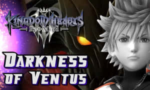 《王國之心 ReMind》角色 Ventus 以發光的眼睛面對黑暗。 — 王國之心 壁紙