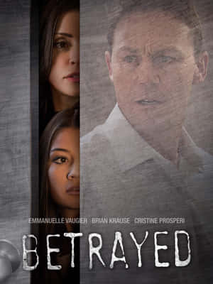 《Betrayed》電影海報，展示三位演員帶著強烈表情。 — iPad Pro M4 壁紙