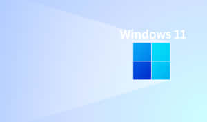 漸變藍色背景上的 Windows 11 標誌