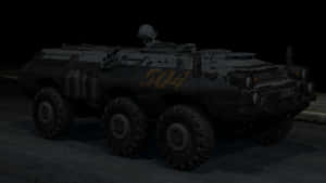 標有504的裝甲軍用車輛夜間停泊。 — 使命召喚：現代戰爭 壁紙