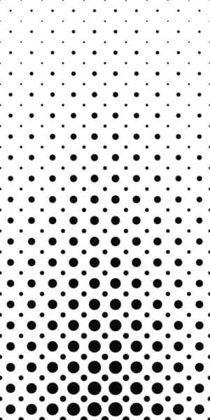 白色背景上的黑色點狀漸變圖案 — Pixel 3 壁紙