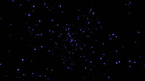 藍色星星在黑色夜空中閃爍。 — 外太空 壁紙
