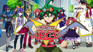 《遊戲王ARC-V》動畫角色在城市街道上擺姿勢。 — 幽遊白書 GIF 壁紙