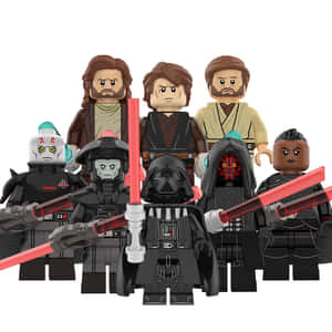 星際大戰LEGO人仔手持紅色光劍成群站立。 — 銀河守護隊 壁紙