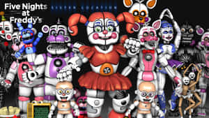 來自《Five Nights at Freddy's》的恐怖電子動畫角色群體。 — 可愛動漫頭像gif 壁紙