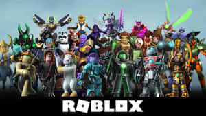 身穿色彩繽紛服裝的Roblox虛擬角色一起擺姿勢。 — 美學 Roblox 壁紙