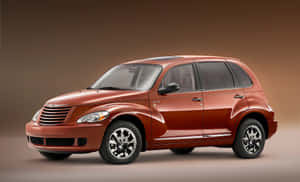 工作室中的銅色PT Cruiser SUV，漸變背景 — Steam Deck 壁紙
