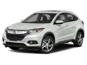 白色本田 HR-V SUV，配備合金輪圈，在攝影棚環境中。 — 本田 壁紙
