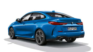 藍色BMW 2 Series Gran Coupe 後視圖 攝影棚拍攝 — 酷車 壁紙