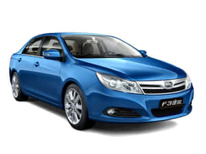 藍色比亞迪F3轎車在攝影棚中以白色背景展示。 — 林寶堅尼貨車 壁紙