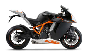時尚黑色和橙色KTM RC8運動電單車工作室拍攝 — 自行車 壁紙