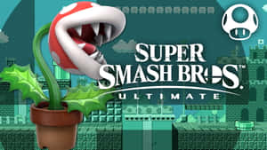 來自Super Smash Bros Ultimate遊戲藝術的食人花 — 皮卡丘 壁紙
