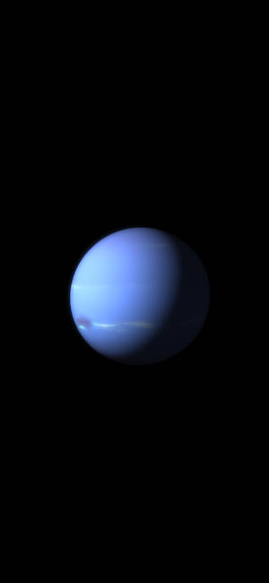 太空中帶有微弱條紋的藍色行星 — iPhone 17 Pro 壁紙