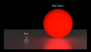 比太陽大得多的紅巨星太空插圖 — 星星 壁紙