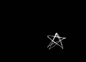 黑色背景上以光繪製的白色星星。 — 夜空 壁紙