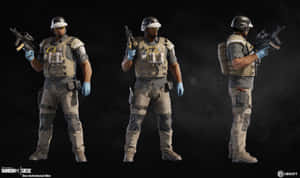 三名身穿戰術裝備的Rainbow Six Siege幹員持步槍。 — 虹彩六號：圍攻行動 壁紙