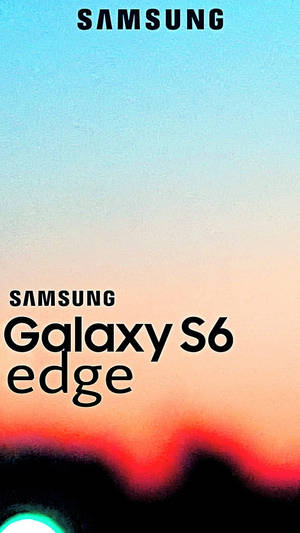 三星Galaxy S6 edge手機廣告，漸變天空背景。