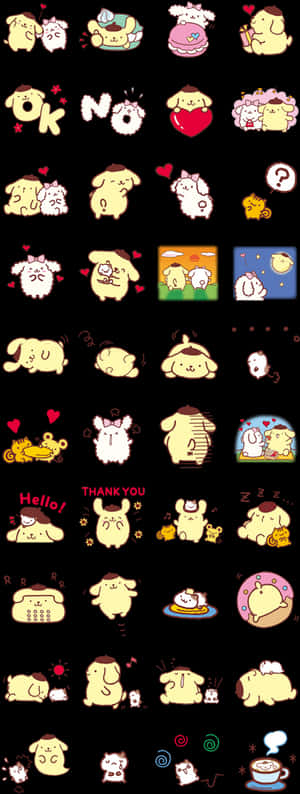 Cute Sanrio Line Stickers, HD Png Download